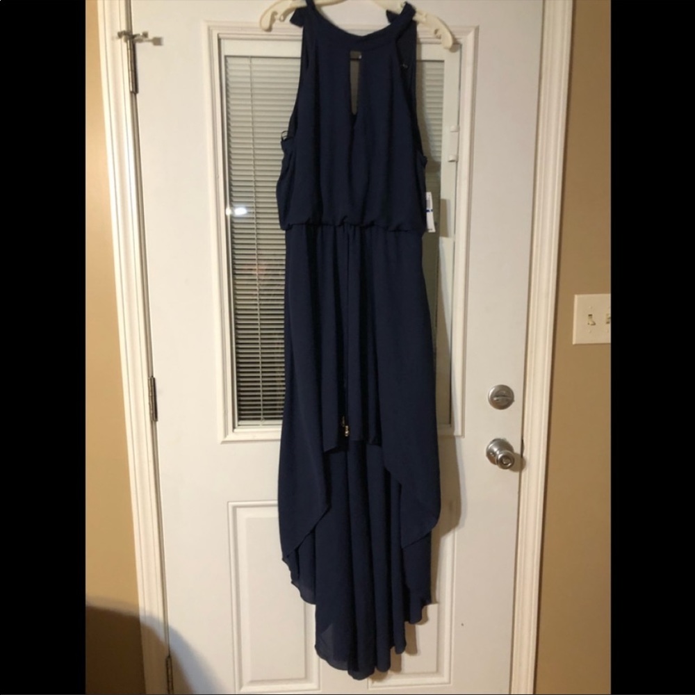 NWT City Studio Navy Halter Maxi Dress